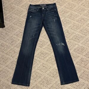 Aéropostale Women's Chelsea Bootcut Jeans - Size 0 Regular - Ripped